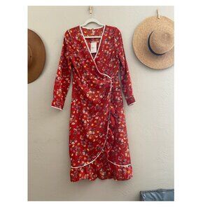 NWT Free People Floral Wrap Dress Sz 6